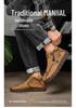 Autumn/Winter Men's Mid-Top Leather Slip-On Martin Boots - Large Size, Handmade, Stitched, Business Style.