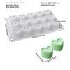 6-Cavity Flower & Heart Silicone Mousse Mold for Chocolate and Cakes
