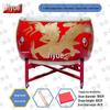 Jiyue Cowhide Chinese Red Performance Dragon Drum