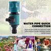 Watering Irrigation Garden Hose Connector Connectors With Shut-off Valve For Quick Water Pipe Connection Home Gardening J0S5