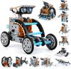 Enhanced 13-in-1 DIY Solar-Powered Robot Car Kit