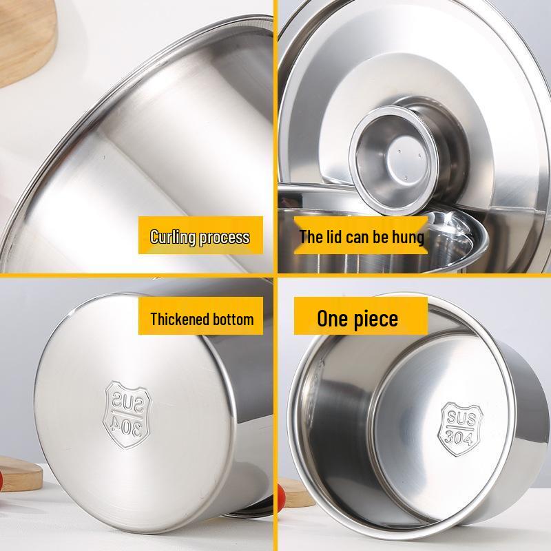 304 Stainless Steel Seasoning Pot with Lid