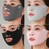 UPF50+ Ice Silk Breathable Face Mask Washable Dustproof Sunscreen Anti-UV Riding Mask UV Protection Protect The Corners of Eyes