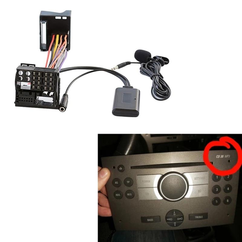 Headunit Install Full Harness Plug Cable Wireless Microphone Adapter for CD30 CDC40 CD70 DVD90 Seamless Sound Experience