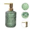 Szklany dozownik mydła w płynie w stylu europejskim, 400 ml, do łazienki, z pompką naciskową, uchwyt na detergent do zlewu, podróżny