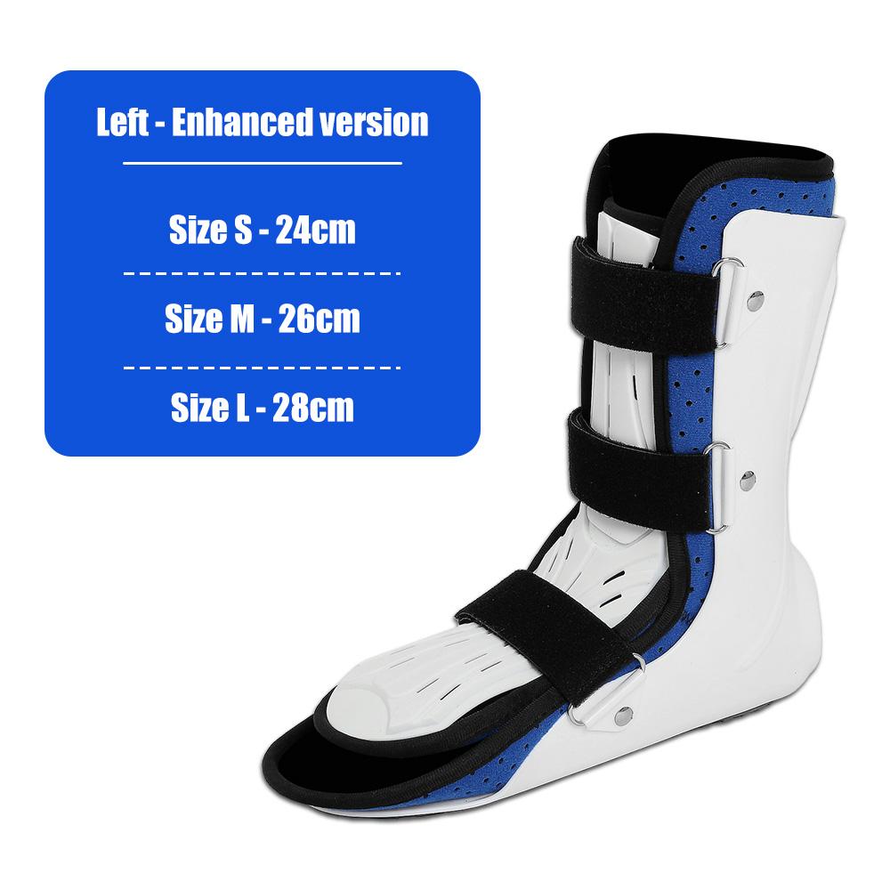 

Ankle Fracture Walking Boot Breathable Walkable Ankle Support Brace Adjustable Ankle Stabilizer for Broken Foot & Sprain Support L size 28cm