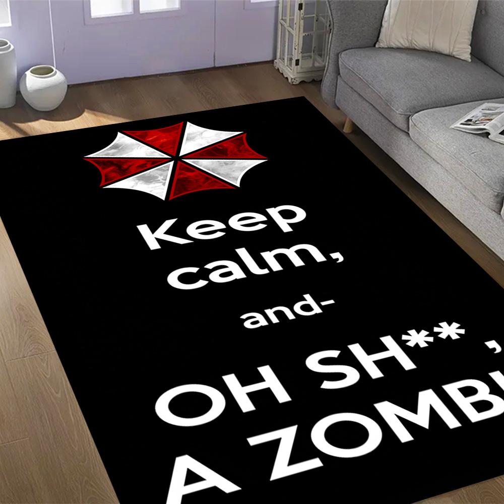 Resident Evil: Regenschirm Horror Teppich Design für Studentenwohnheim Küche Spielzimmer Balkon Rutschfester Teppich Büros Dekorieren Geschenk für Festivals