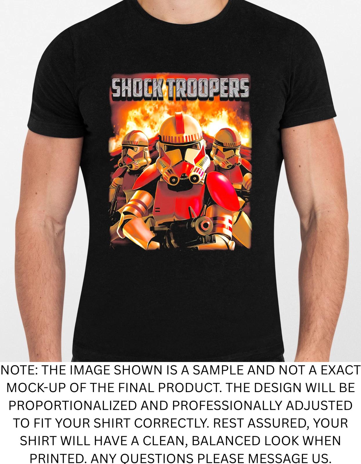 Men s and Women s T-shirts Shock Troopers Graphic M