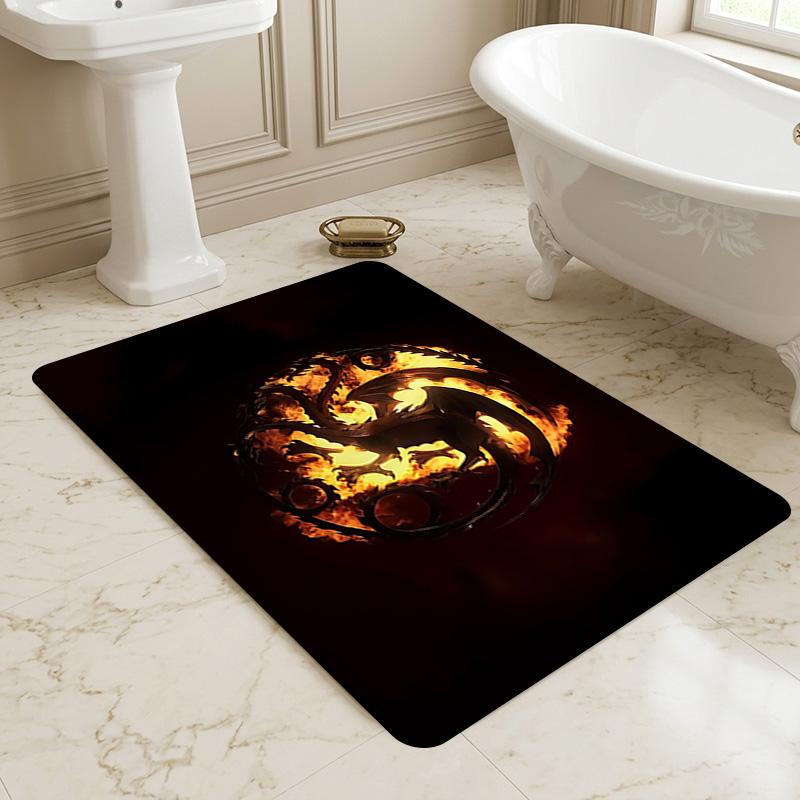 Fire Dragon Living Room Non-Slip Area Rug Soft Carpet for Bedroom Game Playroom Sofa Office Home Decor Doormat Christmas Gift C9211366