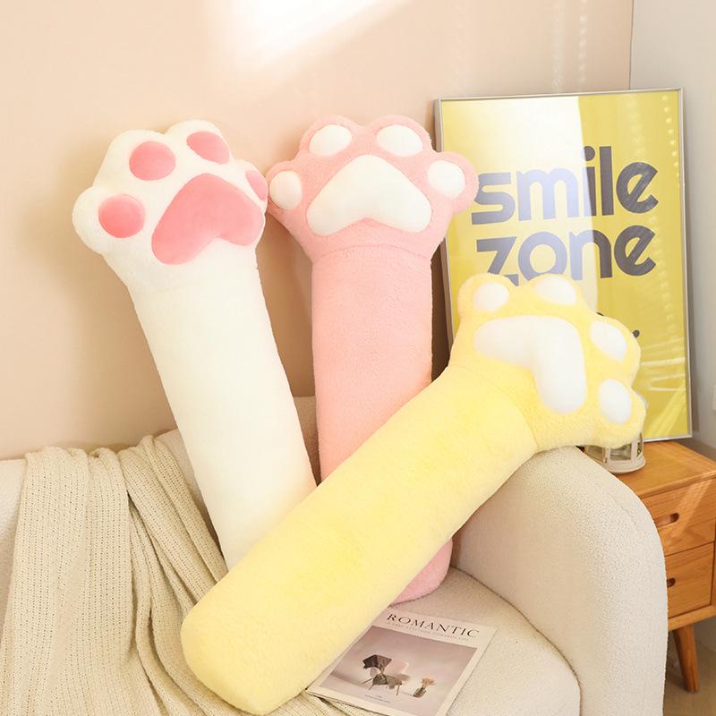 Cat Paw Pillow Plush Toy for Girls: Side-Sleeping, Leg-Clamping, Birthday Gift Cushion Doll