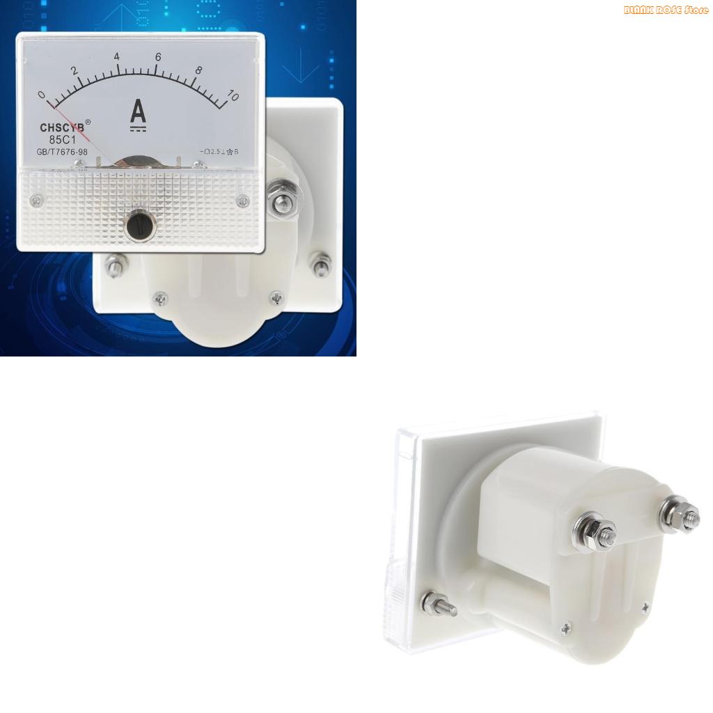 K1AE 0-10A Analog for DC Current Panel Meter Amperemeter Rectangle Measuring Detector