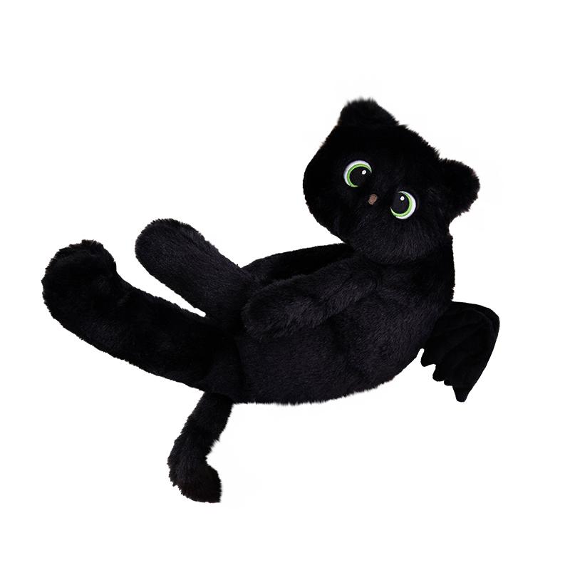 40/70/100CM Cartoon Black Cat with Wings Pillow Special-Shaped Cats Evil Kitten Dolls Sleeping Cushion Halloween Gift