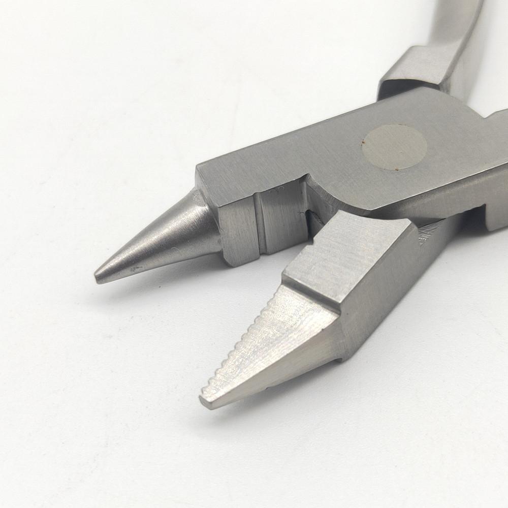 Dental Ultility Bird Beak Plier Heavy and Serrated Jaw Instrument Wire Bending for Max 0.9mm Wire Dental Laboratory Instrument Dentist Tools