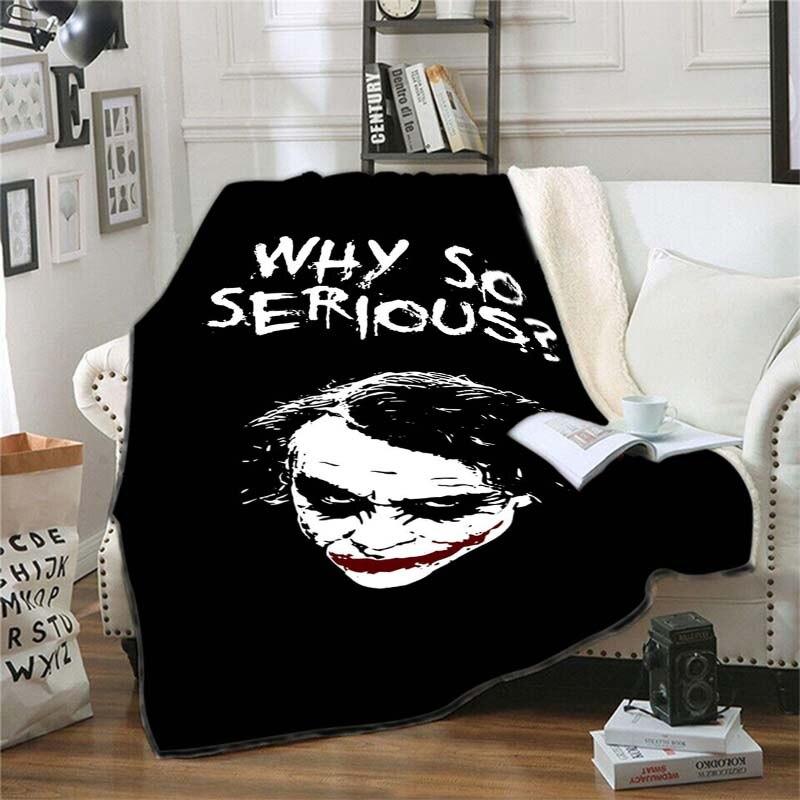 Blanket Sofa Bed Blanket Super Soft Warm The Crow The Joker 3D Print Blanket Cover Fleece Throw Blanket