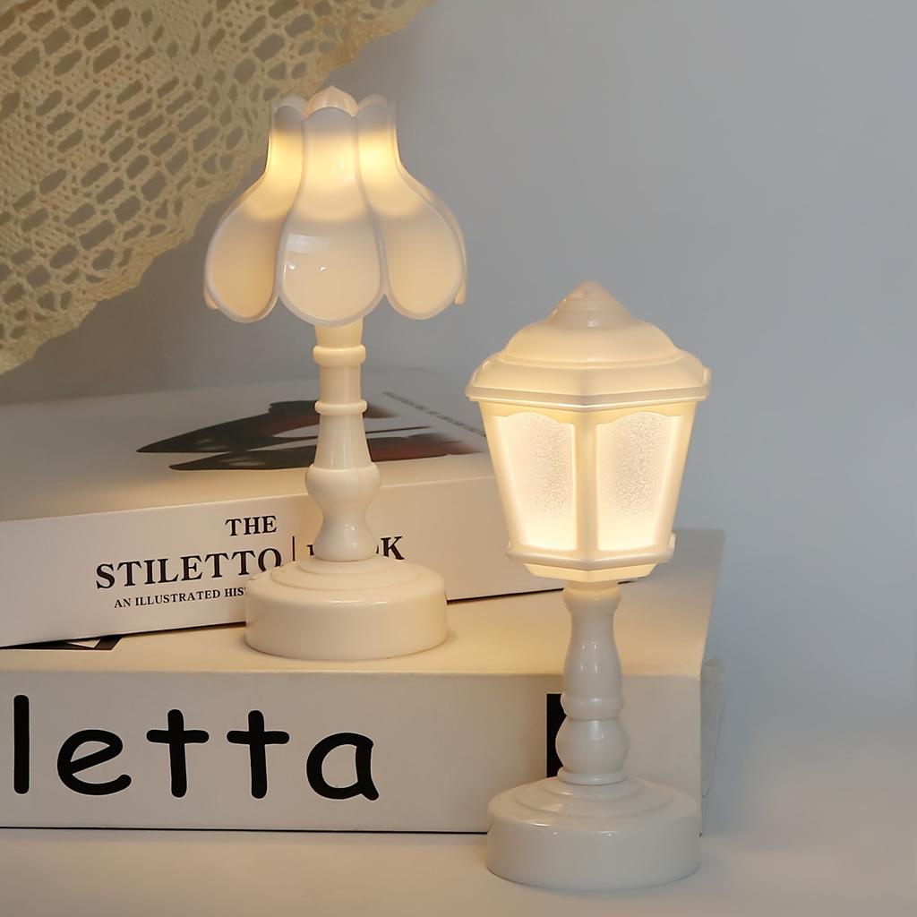 Blumenförmige Mini-Tischlampe, Pagodenform, LED-Kreativ-Tischlampe, perfektes Nachtlicht für Schlafzimmer und Schreibtisch-Dekoration