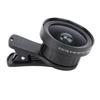 2 in 1 Phone Camera Lens Kit 0.45X Wide Angle 12.5X Macro Universal Clip On Cell Phone Lens for Street Photography Landscape Selfies
