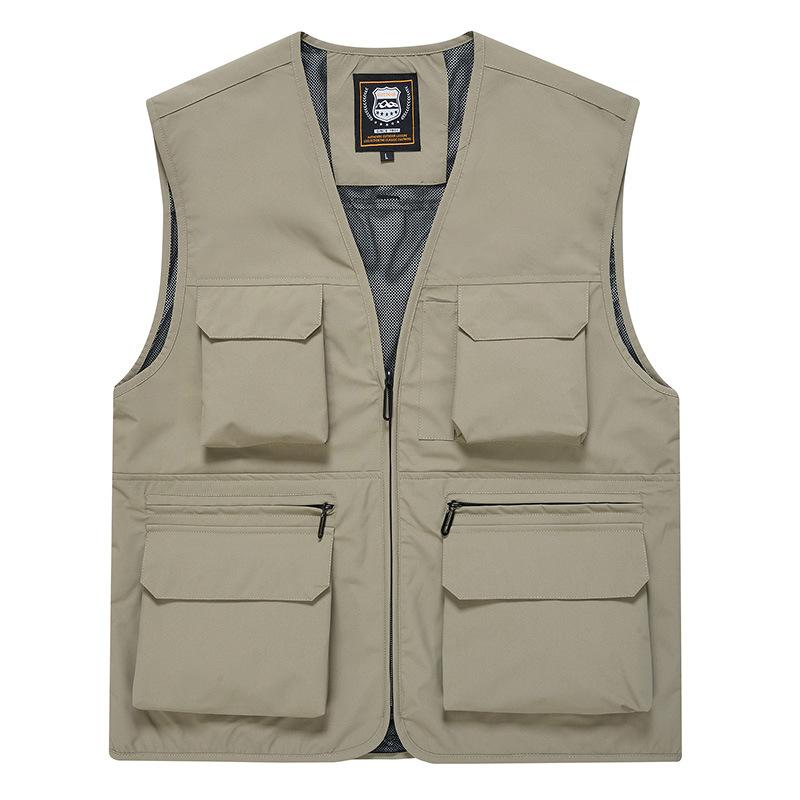 New Men's Multi-pocket Outdoor Casual Photography Fishing Vest Large Size Waistcoat