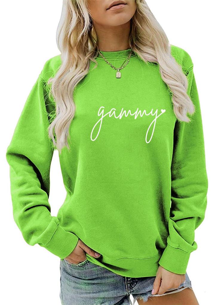 Women's Loose Fit Long-Sleeve Round Neck Casual Fashion Sweatshirt