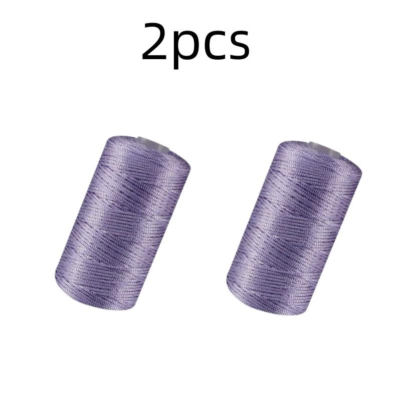 New Summer Crochet Yarn 1.5mm Thin Ice Cotton Thread for Hand Knitting Bag Hat Shoes 100g Hollow Line Colorful Nylon Cord