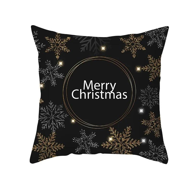 Christmas Themed Pillowcases Car Accessories Office Santa Claus Living Room Sofa Home Pillowcases