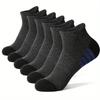 Nowe 6 par wysokiej jakości męskich skarpet sportowych Outdoor Leisure Czarno-białe Oddychające wygodne krótkie skarpetki męskie Plus rozmiar EU39-46