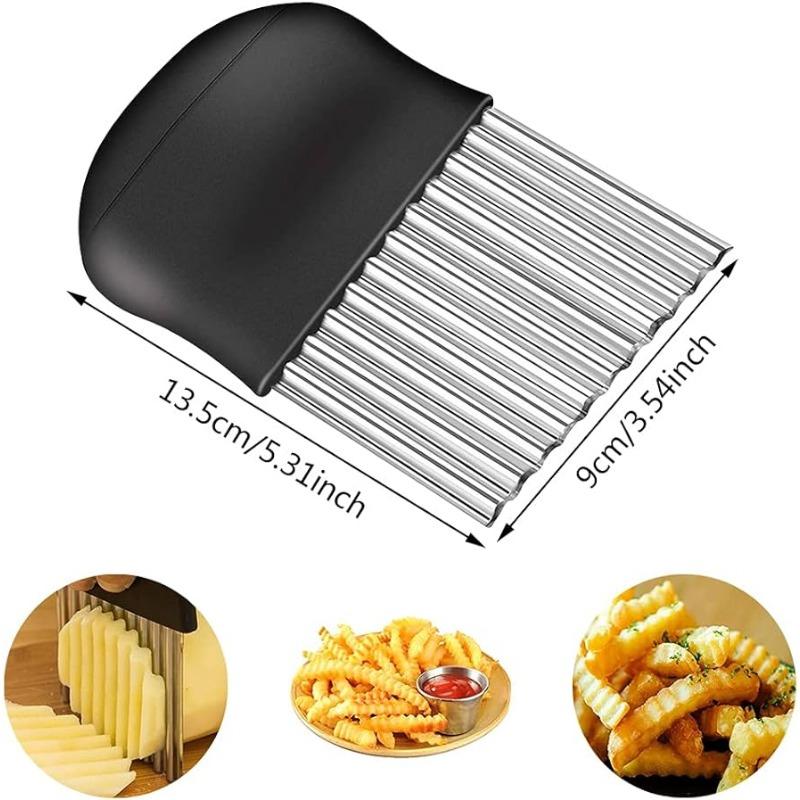 Wielofunkcyjny nóż kuchenny typu wave, idealny do krojenia ziemniaków, warzyw i owoców