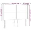 VidaXL LED Headboard Bedroom Furniture Double Bed Accessory Head of Bed Frame Interior Cream 3123911