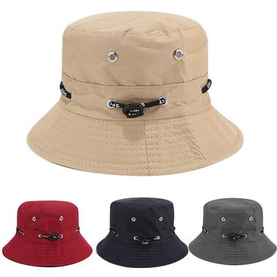 Bucket Hat Unisex Summer Solid Color Outdoor Fisherman Hat Casual Beach Sun Hat Panama Hats