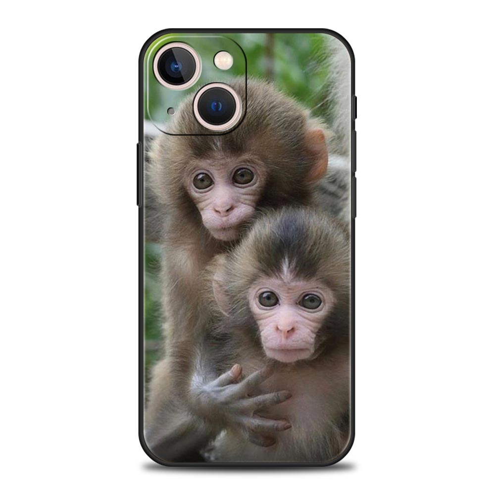 Cute Funny Monkey Phone Case For iPhone 17 16E 15 16 14 13 12 11 Pro Max 7 8 Plus Soft TPU Back Cover