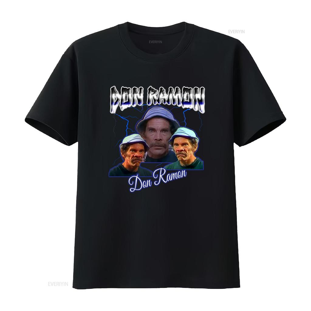 Don Ramon Bootleg Style T Shirt vintage Washed fashion designer clothes graphic Slightly streetwear homme Stylish Versatile