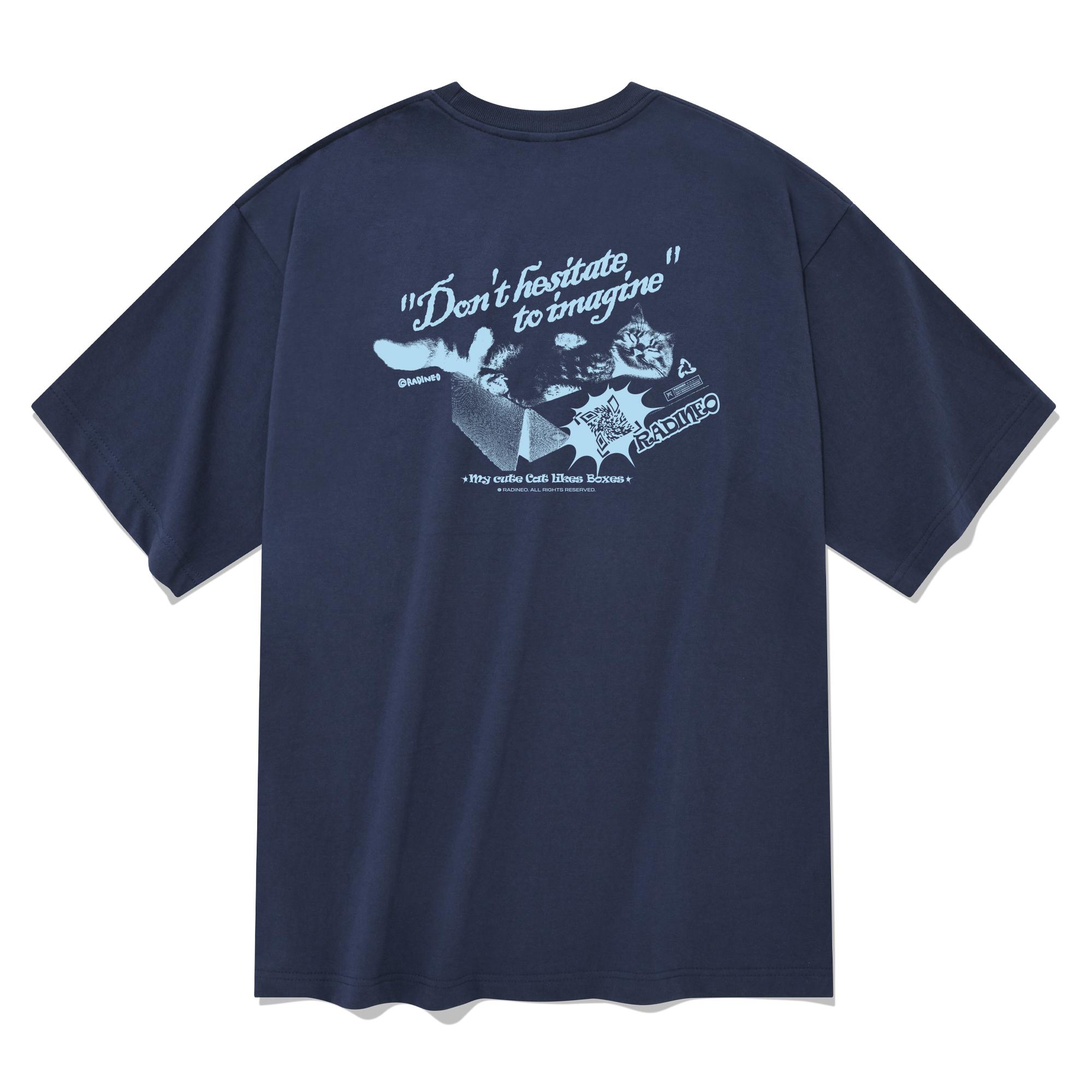 Radineo Cat Box Short Sleeve T-Shirt Navy Navy (Navy)/S