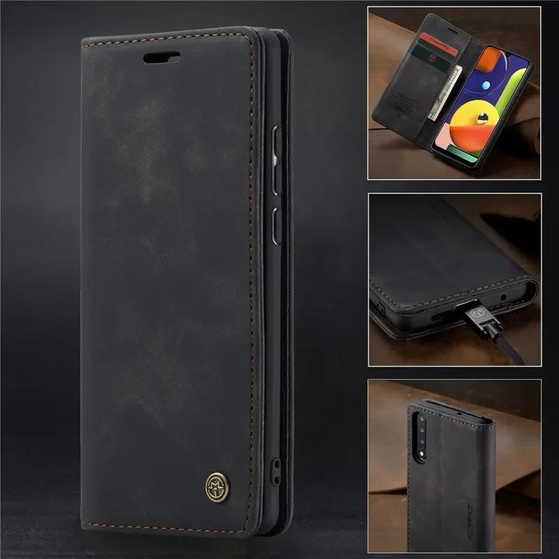CaseMe Flip Leather Phone Case for Samsung A17 A07 A56 A36 A55 A35 A53 A73 A33 A23 A13 A52 Wallet Card Cover For Galaxy A16 A15 A14 A24 A34 A54 Coque