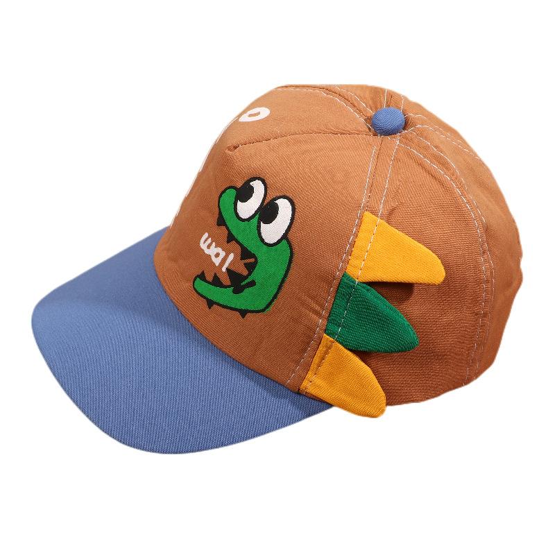 Gorros Para Bebé Søt Dinosaur Baby Bøttehatt Sommer Nyfødt Baseball Cap Utendørs Strand Barn Baby Gutt Jente Tegneserie solhatter