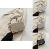 Stylish Trendy Chain Bag For Women Casual Commuting Shoulder Purse In Black White Khaki Silver