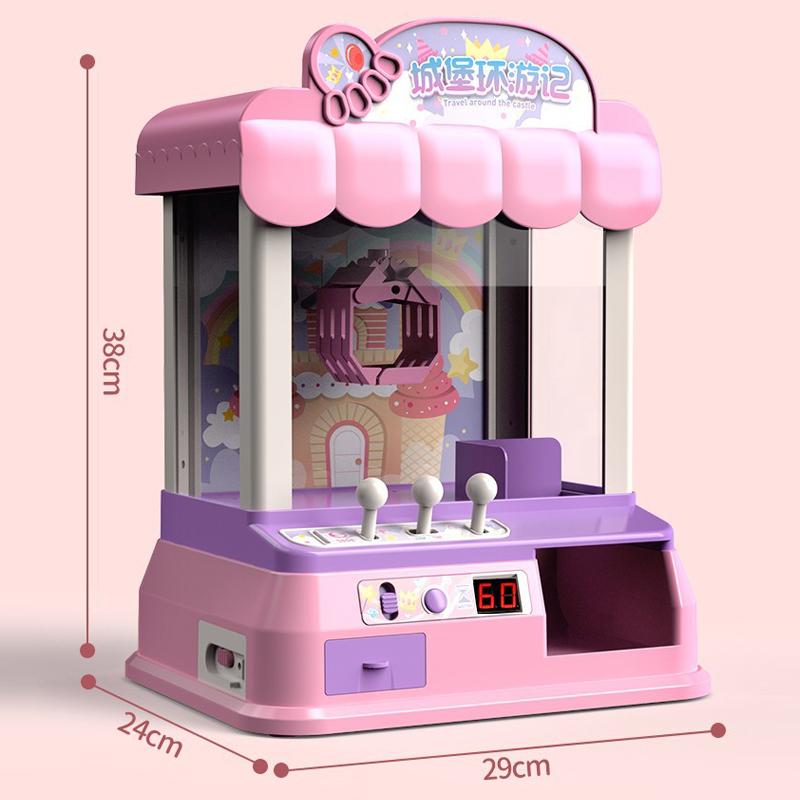 Children's Doll Grabbing Machine, Small Household Mini Clip Doll, Large Coin Twist Machine