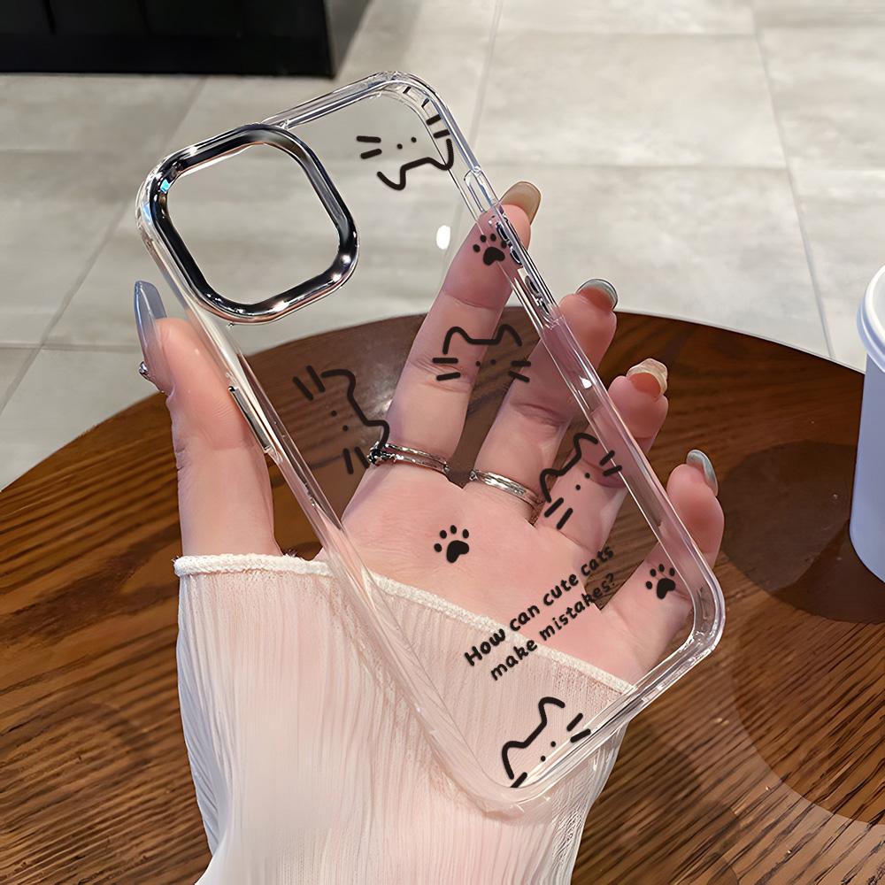 Transparent Phone Case for iPhone 11 12 13 iPhone 13 14 15 Pro 15 16 Pro Max Samsung A15 A16 A25 A26 A55 A56 S25 S24 S22 S23 Ultra S25 Edge