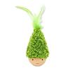 Wobbling Cat Toy Wooden Base Cat Teaser with Feathers Interactive Wobble Cat Kicker Toy for Cat Patting Solo Entertainment