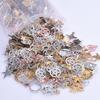 Vintage Sun Filigree Moon Star Charm Mix 10/20/30/50pcs Random Metal Galaxy Pendant Charms For Jewelry Making Supplies Materials