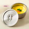 Stainless Steel Food Container with Lid Steamed Egg Ramen Rice Salad Stew Bowls Soup Cup Kitchen Tableware for Cooking