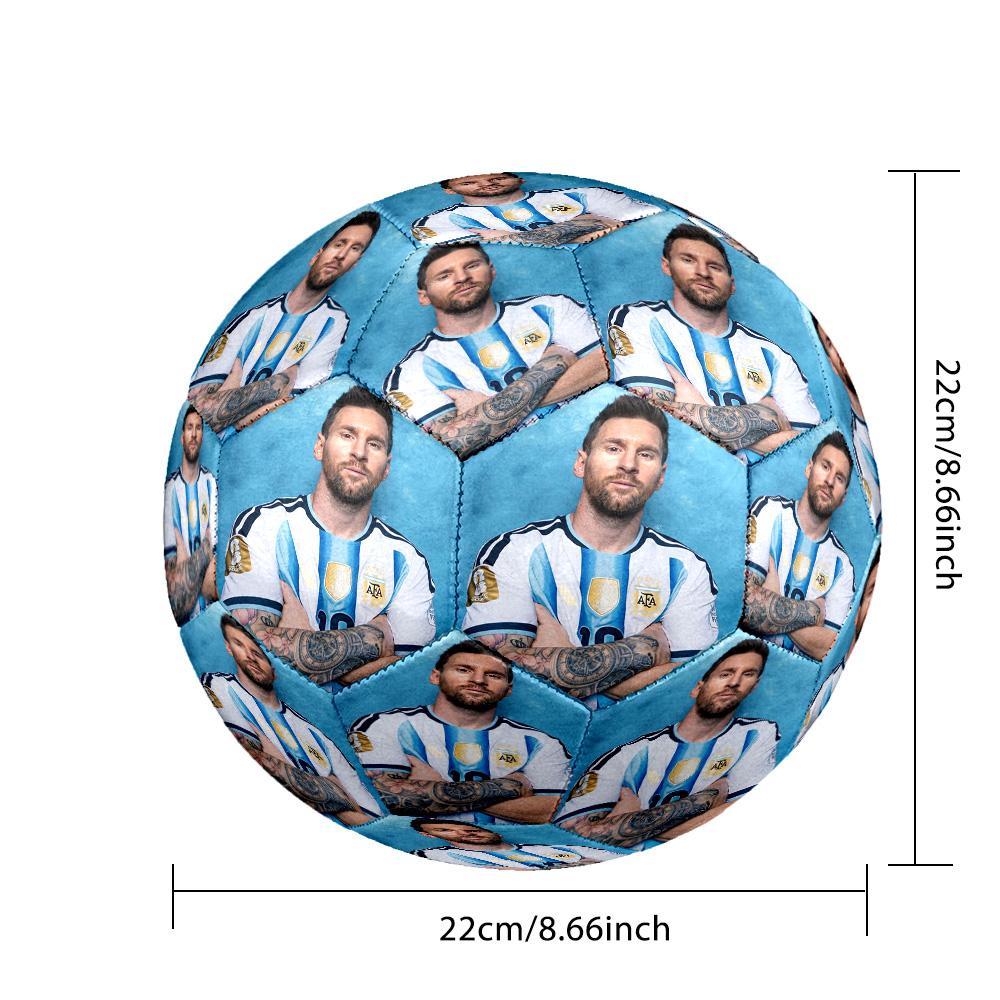 Messi 10 Number World Cup Champions Size 5 Soccer Ball Machine Sewn Indooroutdoor Universal Football For Football Accessories