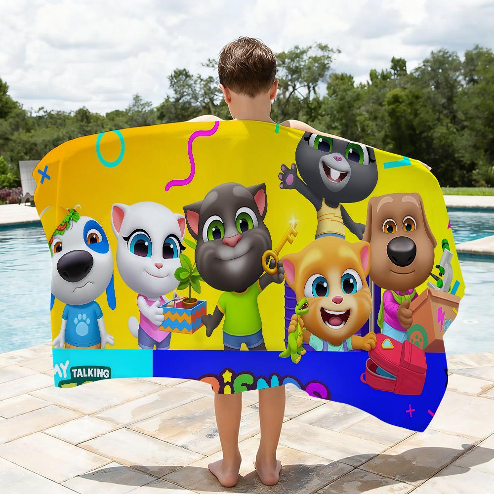 Talking T-Tom And F-Friends Towel Quick Drying Beach Towels Are Suitable For Swimming Pools Camping Yoga And The Gym