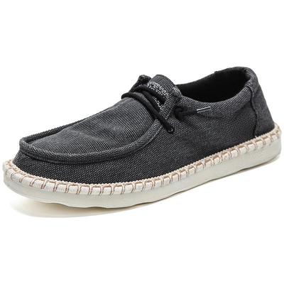 Men's Retro Canvas Slip-On Shoes - Breathable Old Beijing Spring/Summer 2023 Casual Footwear