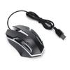 Wired Mouse USB Port Gaming Office Business Luminous Optical Computer AccessoriesBlack