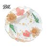 Flower Resin Coaster Handmade Dried Flowers Cup Mat Heat-Resistant Clear Waterproof Table High Temperature Placemat Protection Unique Gift for Coffee