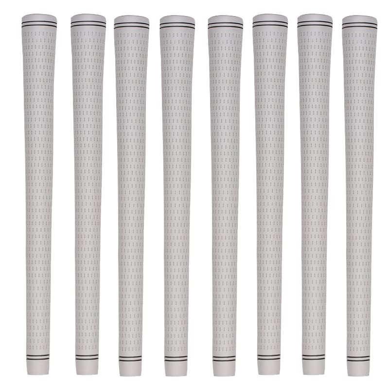 Golf Grips Wood and Iron Grips Set of 8 Grips Replacement No Backline All Weather Performance Rubber Material M58 Solid Color WOW Non-Slip (Red)