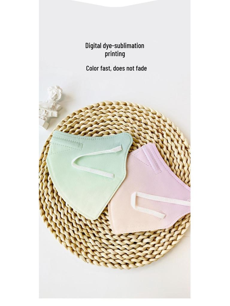 3D Farbverlauf Rouge Maske: Einweg-Gesichtsmaske für Erwachsene im Pure Desire-Stil