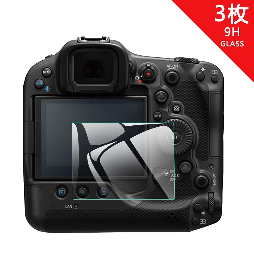 EternalStars Camera Screen Protector with 9H Full for Canon EOS R3 3-Piece Hardness, Coverage,
