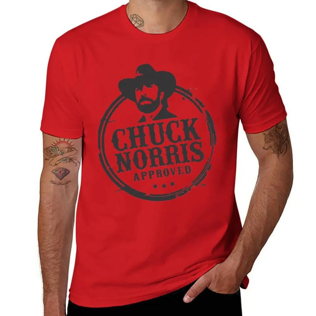 Chuck Norris T-Shirt korean fashion Short sleeve tee boys whites fruit of the loom mens t shirts