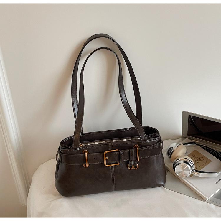 Retro Niche Underarm Bag Women's 2025 New Trendy Fashion Korean Portable Commuter Large Capacity Shoulder Tote Bag