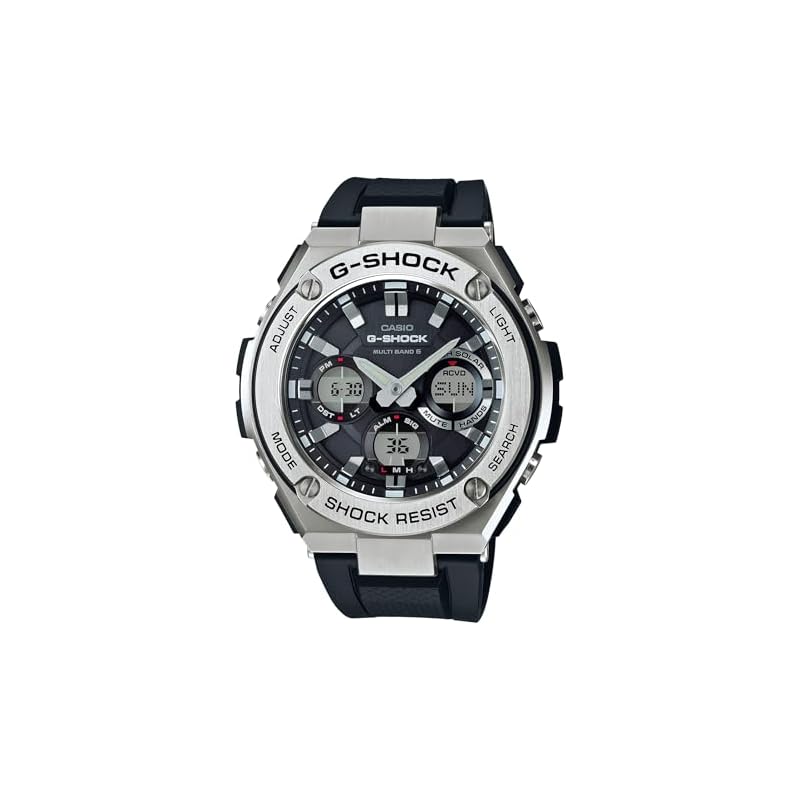 [Casio] G-Shock Watch [Domestic Genuine Product] G-STEEL Radio-Controlled Solar GST-W110-1AJF Black